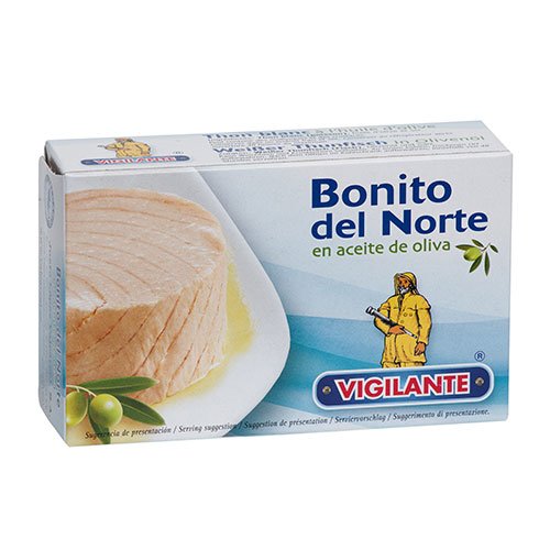 Bonito del Norte en aceite de oliva VIGILANTE Peso neto:115g