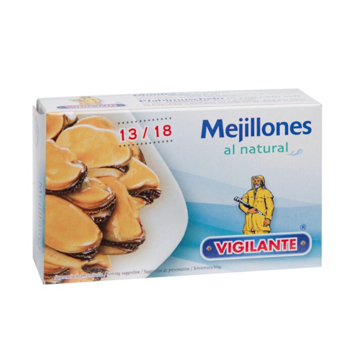 Mejillones al natural VIGILANTE (13/18) Peso neto: 115g