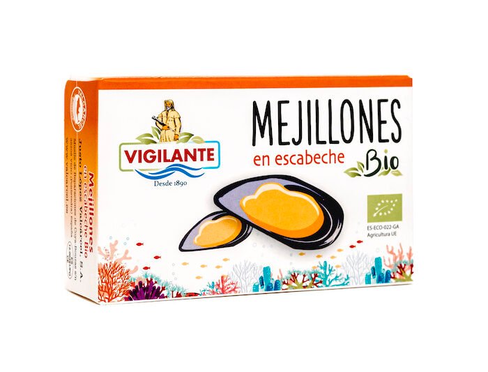 Mejillones en escabeche BIO VIGILANTE