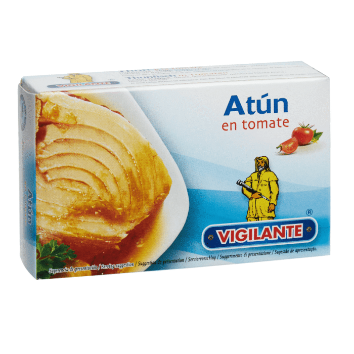 Atún en tomate VIGILANTE Peso neto: 111g